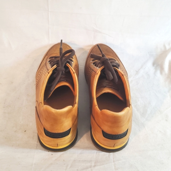 Magnanni Men's Size 9M Pueblo Fashion Sneakers 14804 Cognac Brown Leather - Picture 4 of 7